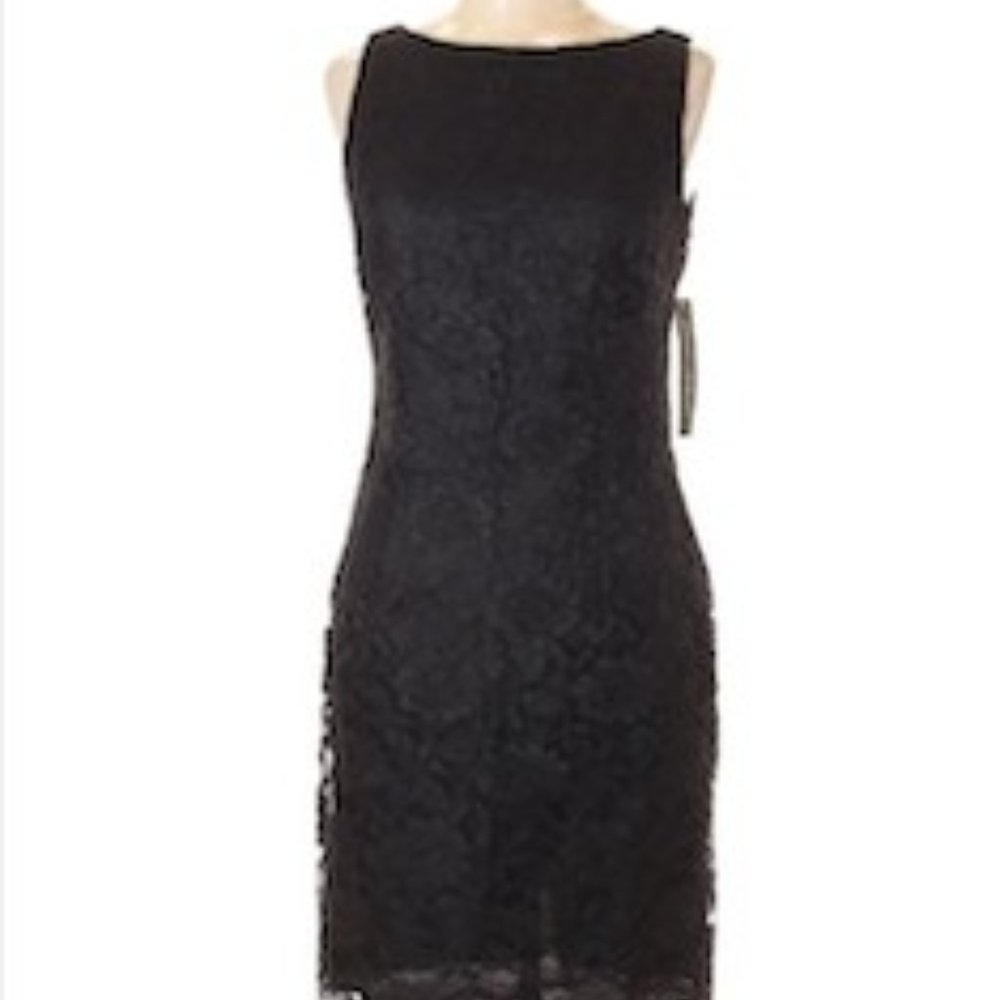 Maggie London Black Lace Cocktain Dress